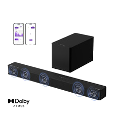 ULTIMEA 5.1 TV Soundbar mit Subwoofer BassMX, Bluetooth 5.4 Poseidon M60 Boom