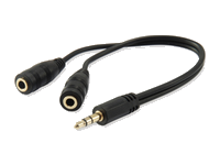 Equip 147941 Audio-Splitter Schwarz
