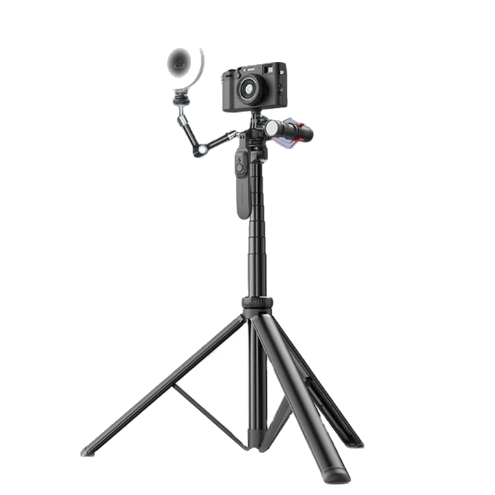 Selfie Stick Bluetooth Techsuit C05, Universal, Schwarz