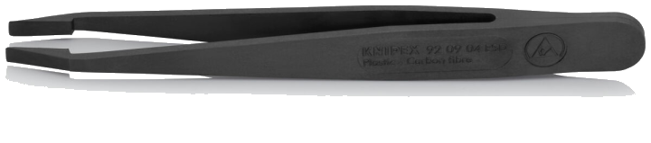 KNIPEX 92 09 04 ESD Kunststoffpinzette 115 mm gerade schwarz