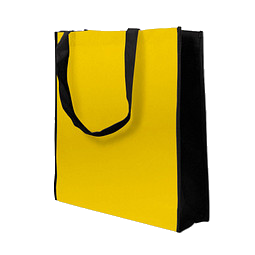 Joytex® Vliestasche Big Shopper, gelb/schwarz