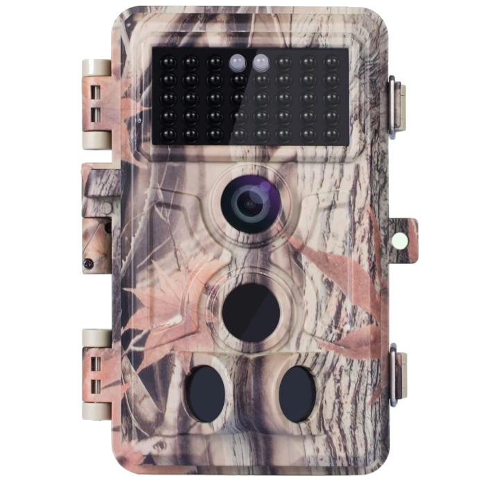 Wildkamera 64MP 2304*1296p mit Bewegungsmelder Nachtsicht Max. Entfernung bis 90 Füße, 0,1s Schnelle Trigger Geschwindigkeit，IP66 Wasserdichter| A262