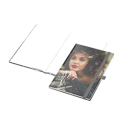 Geiger-Notes Notizbuch Match-Book White A4 Bestseller, inkl. Digitaldruck auf Einband, matt, gelb