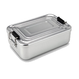 ROMINOX® Lunchbox Quadra, silber glänzend