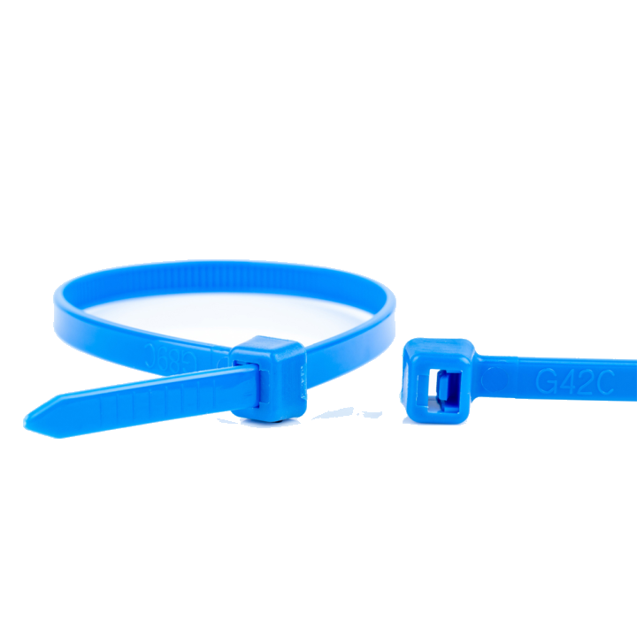 WKK Kunststoffkabelbinder Blau 200x3,6mm 100 St.