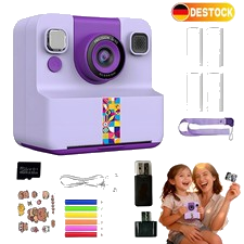 Kinderkamera Sofortbildkamera mit 32GB-Karte 1080P HD Kamera Kinder Sofortdruck