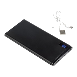Powerbank INDICATOR 10.000 mAh, schwarz