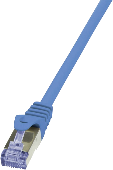 LogiLink Patchkabel, Kat. 6A, S/FTP, 0,5 m, blau