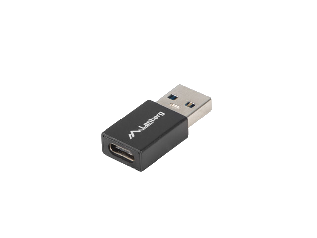 LANBERG USB-C(F)3.1->USB-A(M) Adapter schwarz