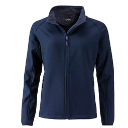 JAMES & NICHOLSON Damen Softshell-Jacke Promo, dunkelblau, M