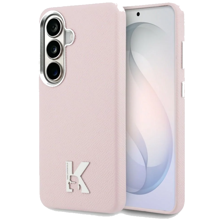 MagSafe Hülle für Samsung Galaxy S26 S942, Karl Lagerfeld, Karl Head Logo, Rosa