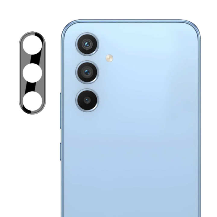 Schutzfolie Techsuit für die Rückkamera für Samsung Galaxy A34 A346, gehärtetes Glas, Schwarz