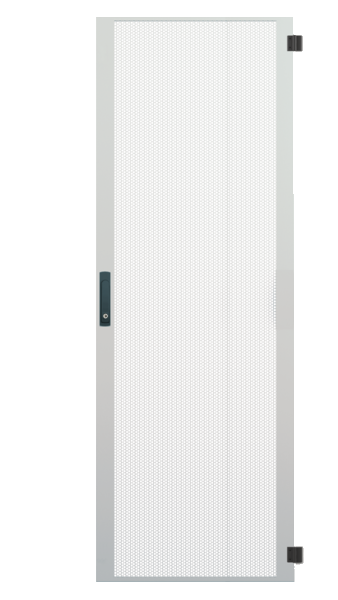 Tür für PRO 42HE, B=800, Stahl perf., 1-teilig, SH, RAL7035