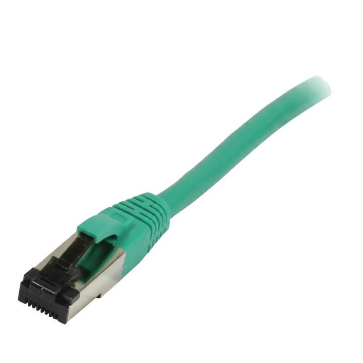 Synergy21 Patchkabel RJ45, CAT8.1 2000Mhz, 0,25m, grün, S-STP(S/FTP), TPE/LSZH(SuperFlex), AWG26,