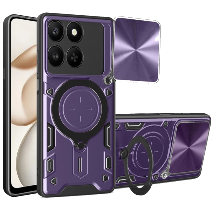 Hülle für Honor 400 Smart 4G / X7d 4G / 400 Smart 5G, Techsuit, CamGuard Pro, Lila
