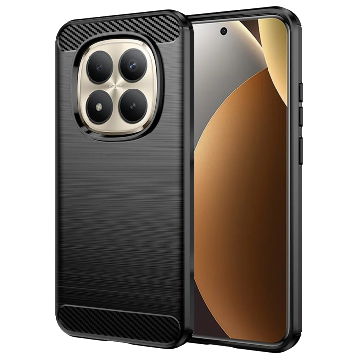 Hülle für Xiaomi Poco M8 Pro / Redmi Note 15 Pro+ 5G, Techsuit, Carbon, Schwarz