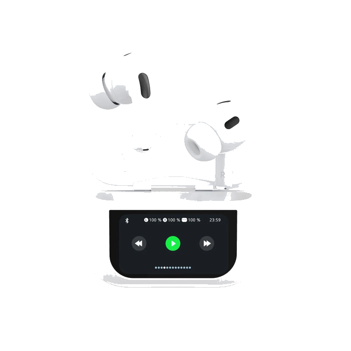Bluetooth-Freisprecheinrichtung Dudao U19 Display, TWS, Weiß