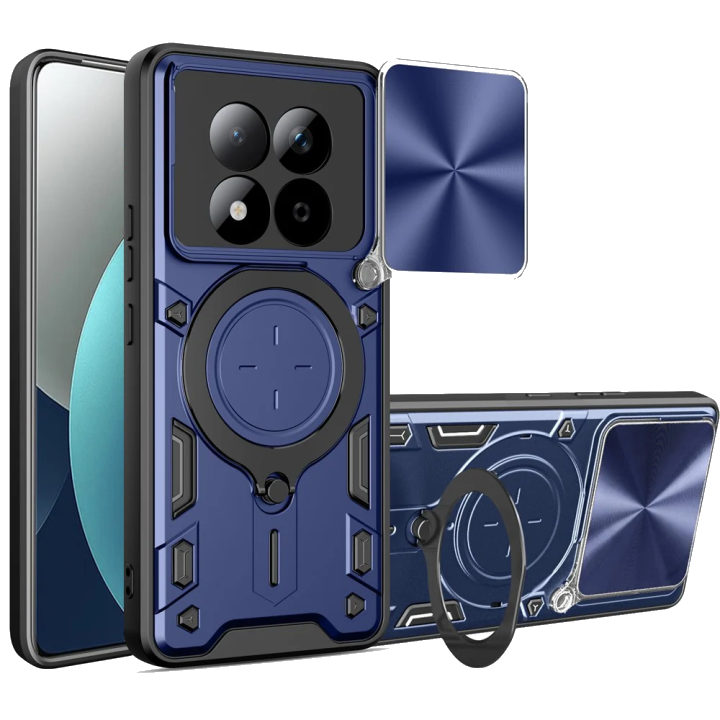 Hülle für Xiaomi Redmi Note 15 Pro 4G, Techsuit, CamGuard Pro, Blau