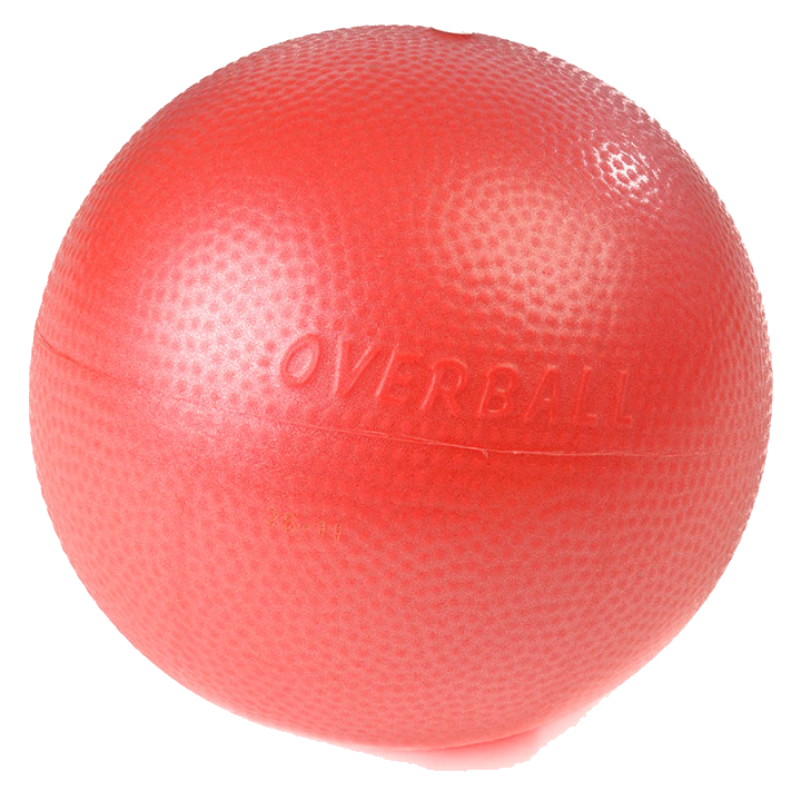 Gymnic Spielball Fitnessball Overball, Zufällige Farbauswahl (Rot, Gelb, Blau)