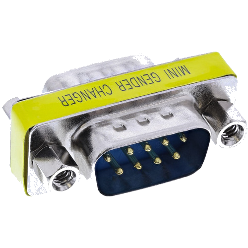 InLine® Mini-Gender-Changer, 9pol Stecker / Stecker