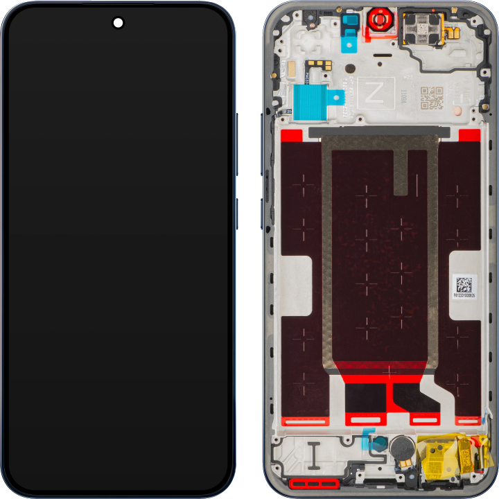 Display mit Touchscreen Oppo Reno15 F, mit Rahmen, Marineblau (Twilight Blue), Service Pack 621029000800