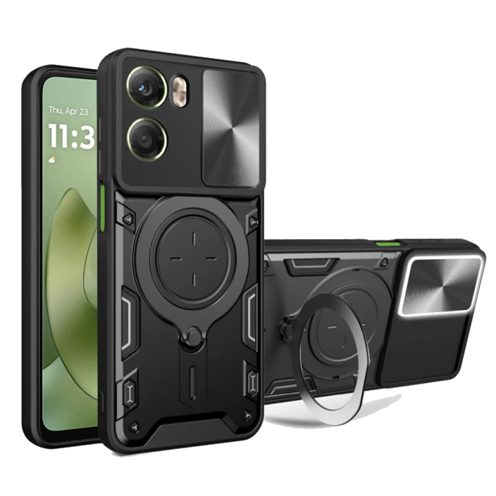Hülle für Motorola Moto G06, Techsuit, CamGuard Pro, Schwarz