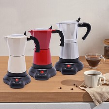 300ml Elektrische Kaffeemaschine Espressokocher 6 Tassen Italia Mokka Kanne 480W
