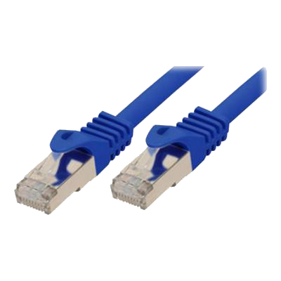 shiverpeaks Patchkabel, Kat. 6A, S/FTP, 1,0 m, blau