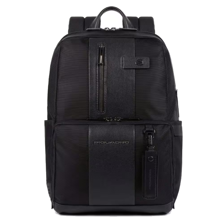 Piquadro BagMotic Laptop Kabinentrolley mit USB-Anschluss Schwarz