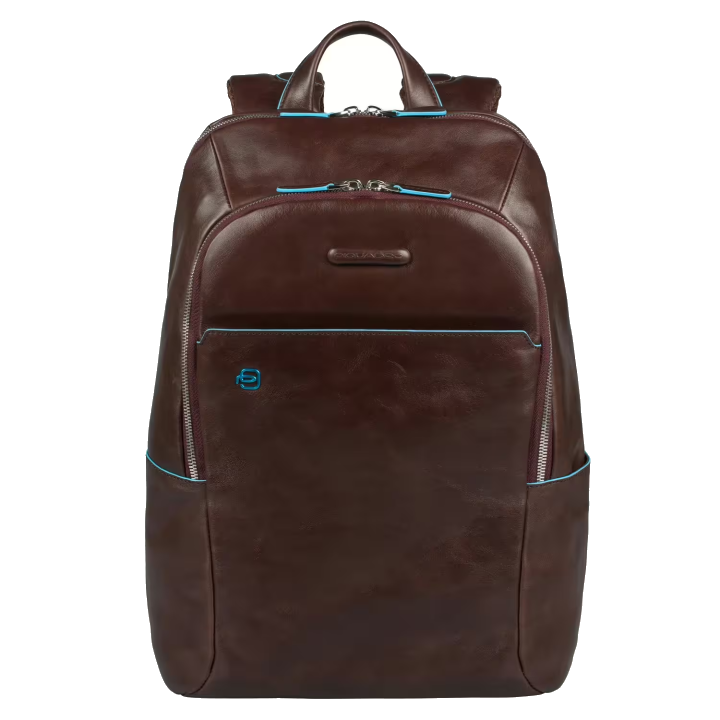 Piquadro Blue Square Kleiner Laptoprucksack 14" mit iPad®-Fach Mahagoni