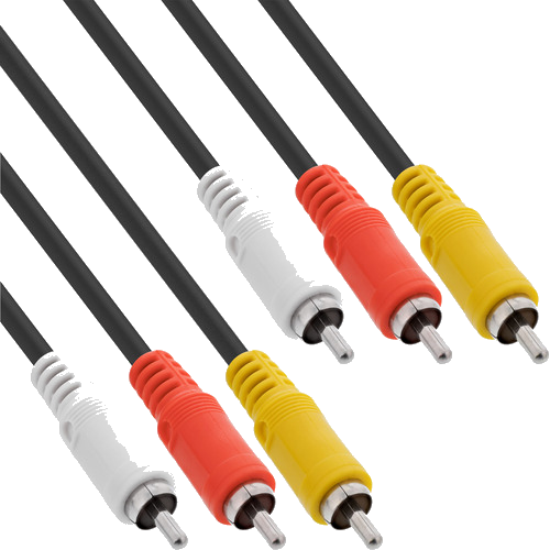 InLine® Cinch Kabel, Audio/Video 3x Cinch, Stecker / Stecker, 2m
