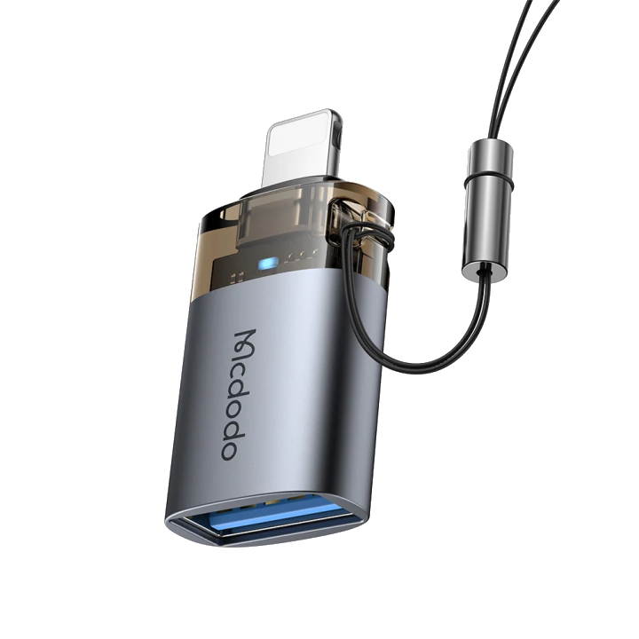 OTG Lightning - USB-A McDodo OT-7390 Adapter, Schwarz