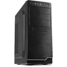 Case ATX IT-5916 Midi, CR, PSU 500W PC Computer Gehäuse mit Netzteil 500 Watt