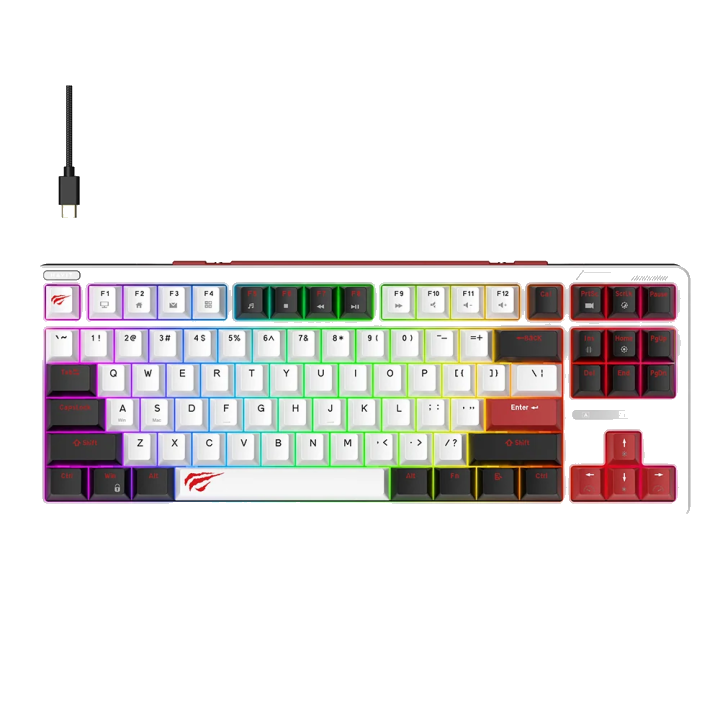 Gaming-Tastatur Wired USB HAVIT KB902L, RGB, 1,8m, Multicolor