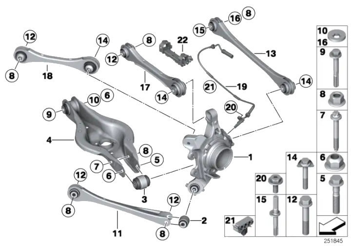 BMW Kabelclip 3 fach F20 F21 F22 F23 F30 F31 F32 F33 F34 F36 F80