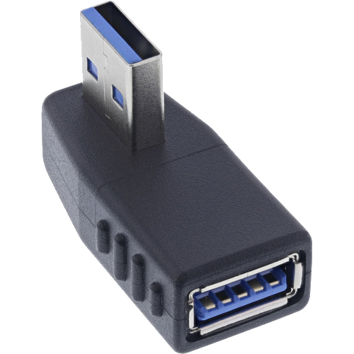 InLine® USB 3.2 Gen.1 Adapter, Stecker A auf Buchse A, gewinkelt 270ï¿½