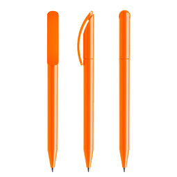 prodir® Drehkugelschreiber DS3 TPP Twist, blaue Mine, orange