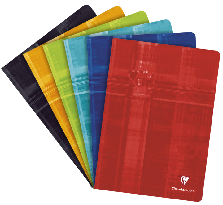 Clairefontaine Cahier piqûre, A4, 80 pages, quadrillé 4x4