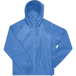 B&C Collection Unisex Windbreaker Jacke, hellblau, XXL