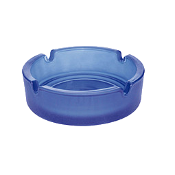 Glas-Aschenbecher, blau/frosted