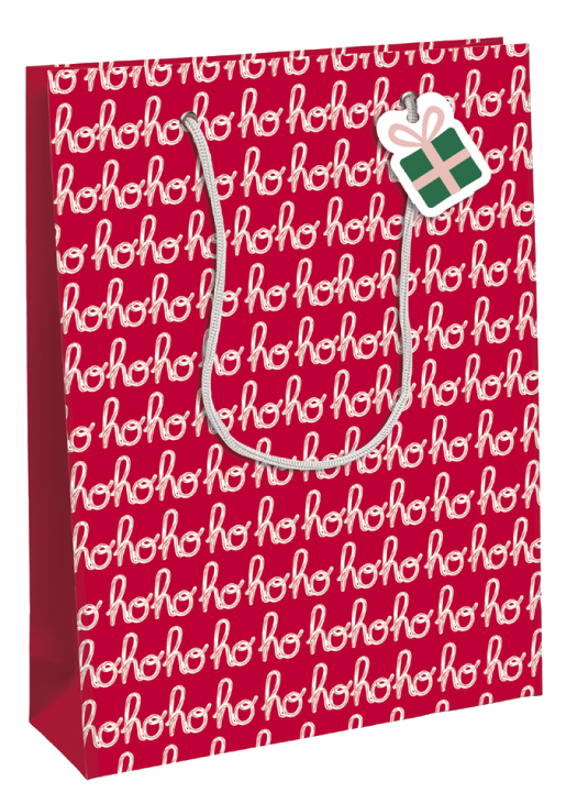 Clairefontaine Weihnachts-Geschenktüte , Hohoho, , mittel