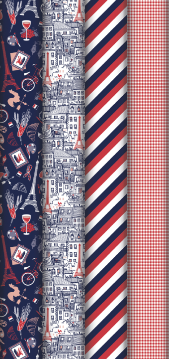 Clairefontaine Geschenkpapier , Douce France, , im Display