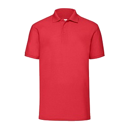 FRUIT OF THE LOOM® Unisex Poloshirt Pique, rot, L